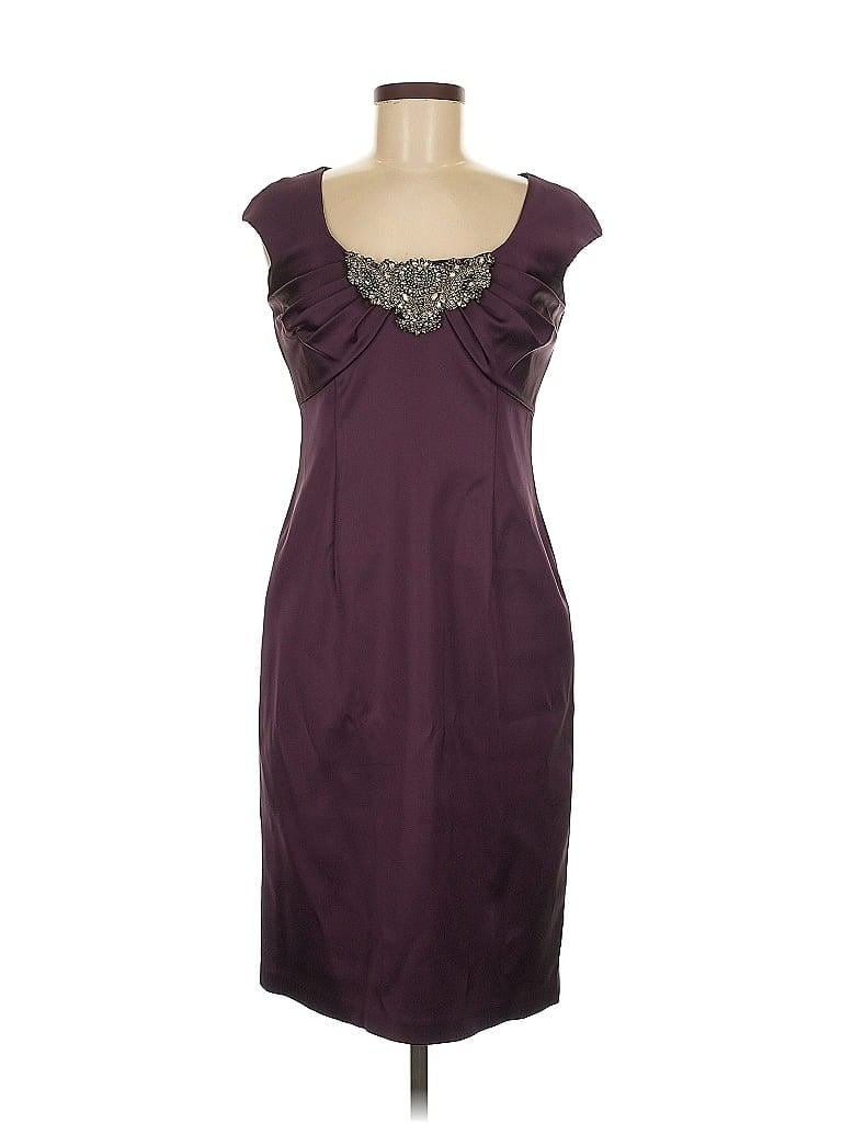 David Meister Burgundy Cocktail Dress Size 6 - photo 1