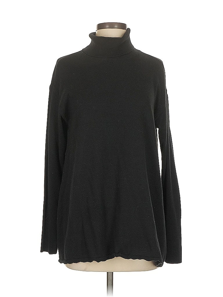 DG^2 by Diane Gilman Black Turtleneck Sweater Size M - photo 1