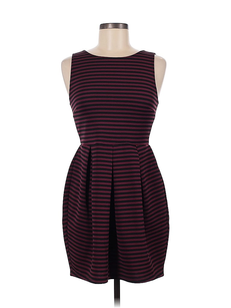 Pre-owned Forever 21 Cocktail Dress In Burgundy