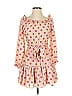 PrettyLittleThing Hearts Pink Casual Dress Size 2 - photo 1