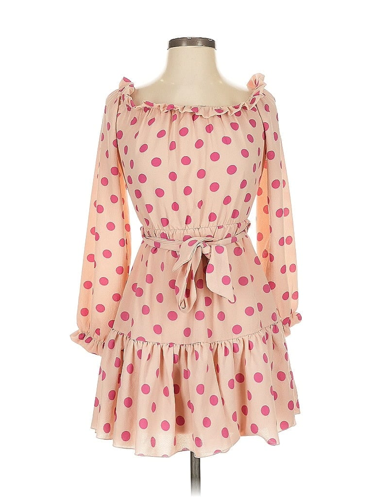 PrettyLittleThing Hearts Pink Casual Dress Size 2 - photo 1
