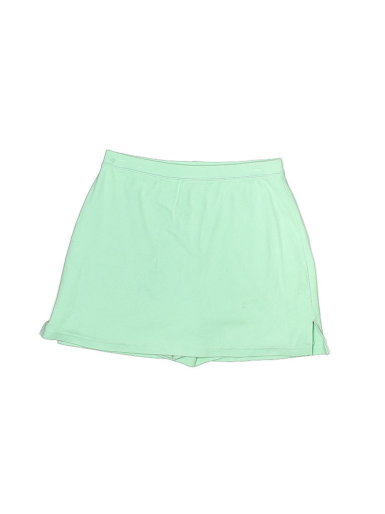 Skort Sport Savvy Femme Taille 1X - Vert - Coton/Spandex Avec Poches - Parfait Pour Le Sport