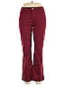 IMAN Solid Burgundy Casual Pants Size 12 - photo 1