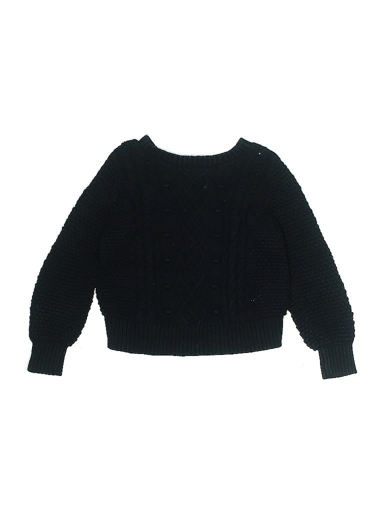 Baby Gap 100% Cotton Solid Black Pullover Sweater Size 5T - photo 1