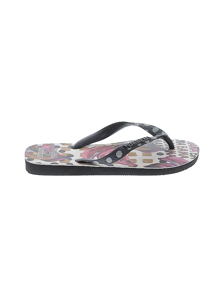Havaianas Black Flip Flops Size 4 - photo 1