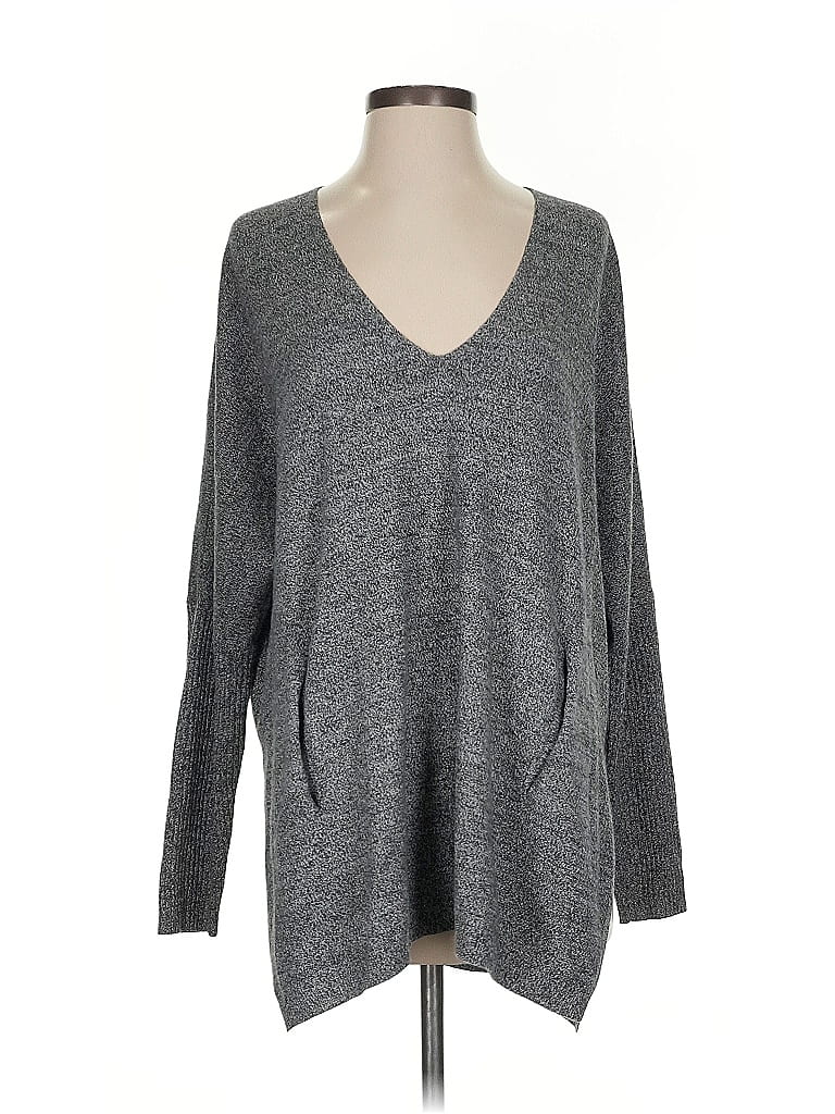 Pre-owned Babaton Pullover Sweater In Gray