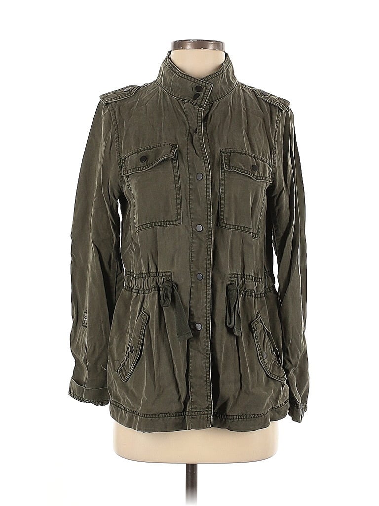 Pre-owned Ann Taylor Loft Jacket In Green