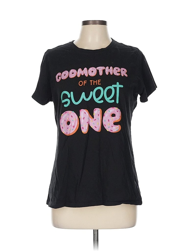 Pre-owned Port & Company Short Sleeve T-shirt In Black