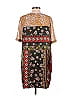 Tiny 100% Polyester Print Brown Blue Casual Dress Size S - photo 2