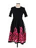 Gracia Graphic Black Cocktail Dress Size L - photo 1