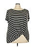 Nine Britton Gray Short Sleeve Top Size 3X - photo 1