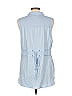 Tiny 100% Cotton Blue Sleeveless Blouse Size L - photo 2