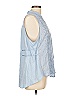 Tiny 100% Cotton Blue Sleeveless Blouse Size L - photo 4