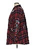 Johnny Was Plaid Burgundy Long Sleeve Button-Down Shirt Size 1X - photo 5