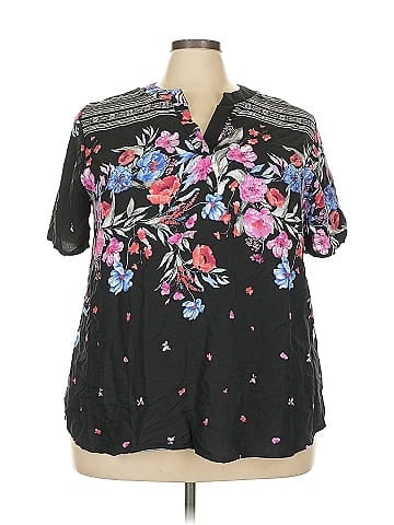White Birch Short Sleeve Blouse (view 1)
