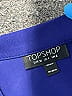 Topshop Solid Blue Formal Skirt Size 4 - photo 3