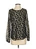 Sail to Sable Black Long Sleeve Silk Top Size S - photo 1