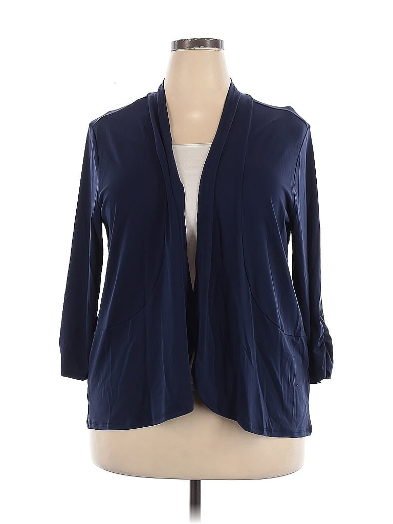 IMAN Blue Cardigan Size 2X - photo 1