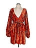 Topshop Orange Cocktail Dress Size 10 - photo 1