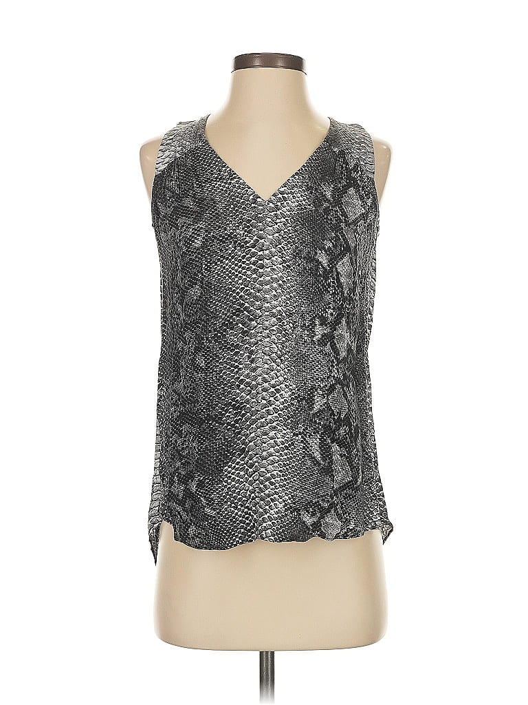 Pre-owned Rebecca Taylor Sleeveless Blouse In Silver