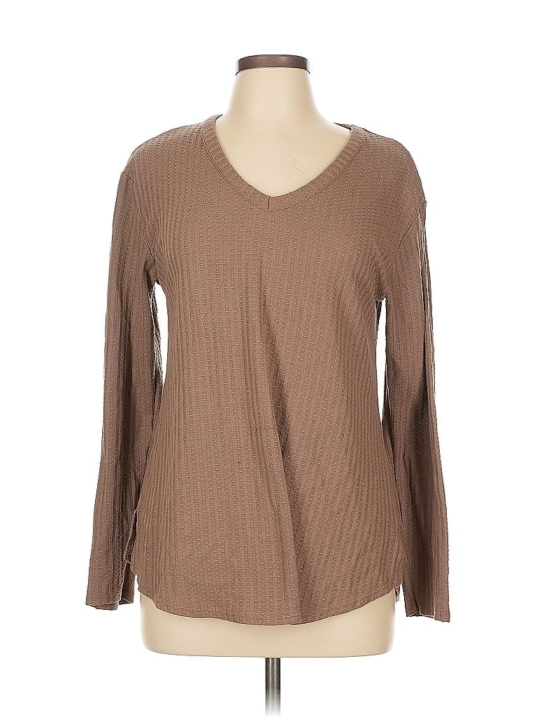 Chaser Brown Long Sleeve T-Shirt Size L - photo 1