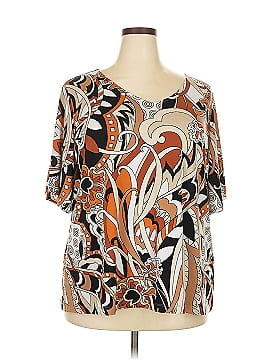 Susan Graver Short Sleeve Blouse