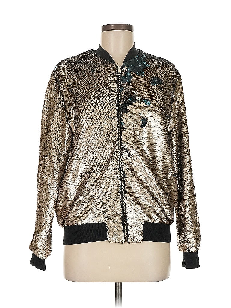 Stradivarius Metallic Gold Jacket Size M - photo 1