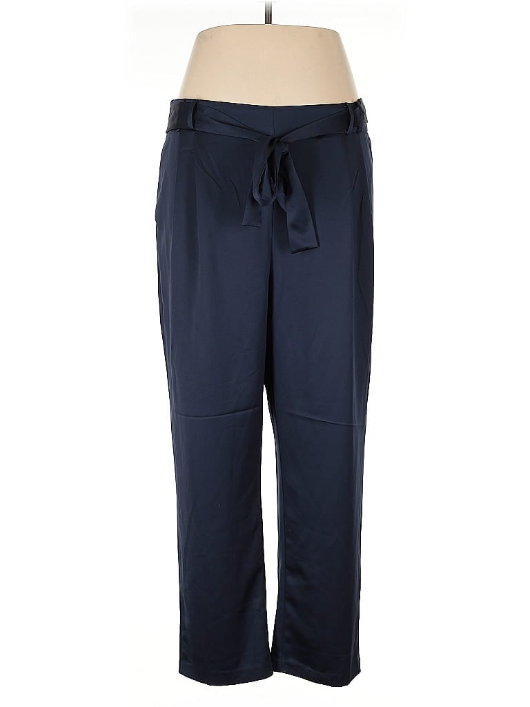 Marc New York Andrew Marc 100% Polyester Solid Blue Casual Pants Size XL - photo 1