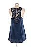 Eri + Ali 100% Cotton Blue Sleeveless Blouse Size M - photo 2