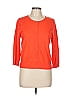 August Silk Orange Cardigan Size L - photo 1