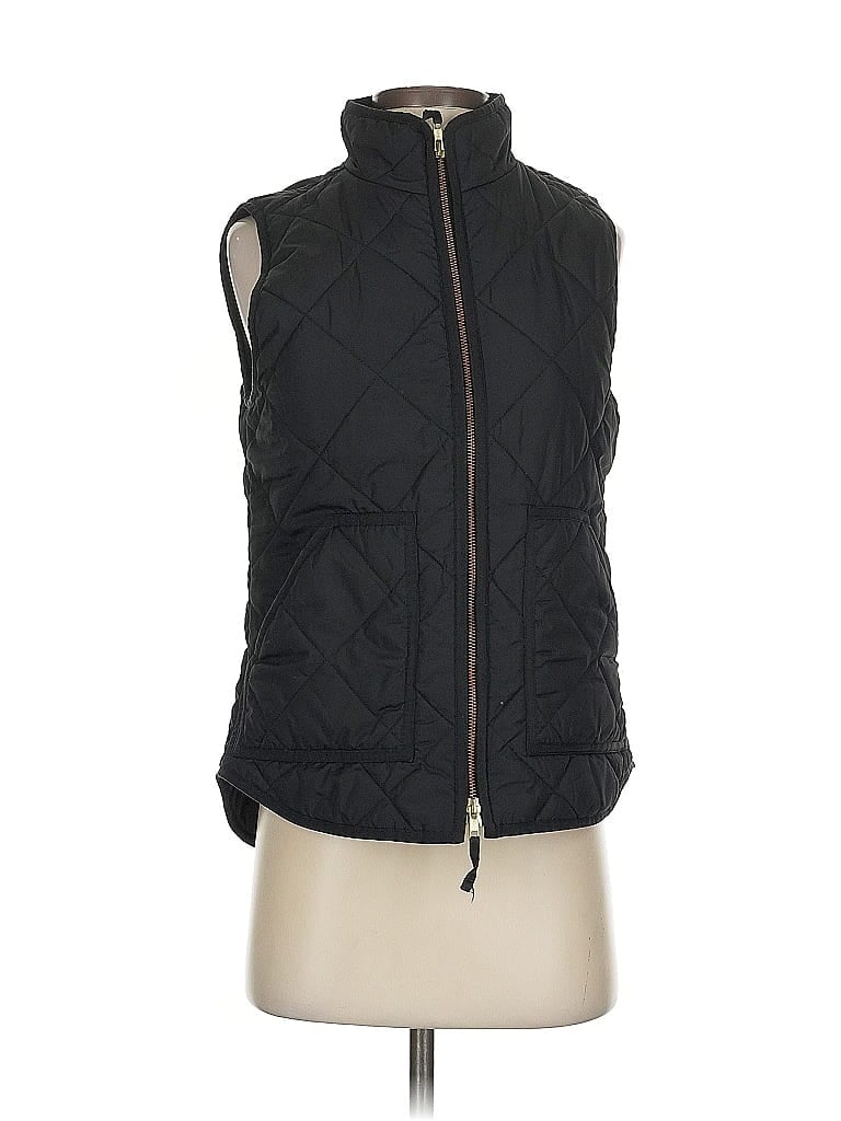 Pre-owned J.crew Factory Store Vest In Black