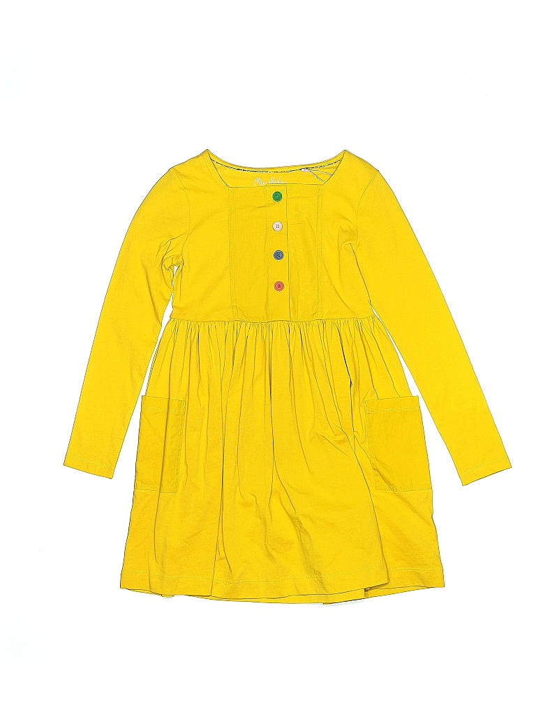 Mini Boden 100% Cotton Yellow Dress Size 9 - photo 1