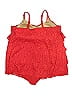 Catherines Paisley Red Swimsuit Top Size 34 waist - photo 2