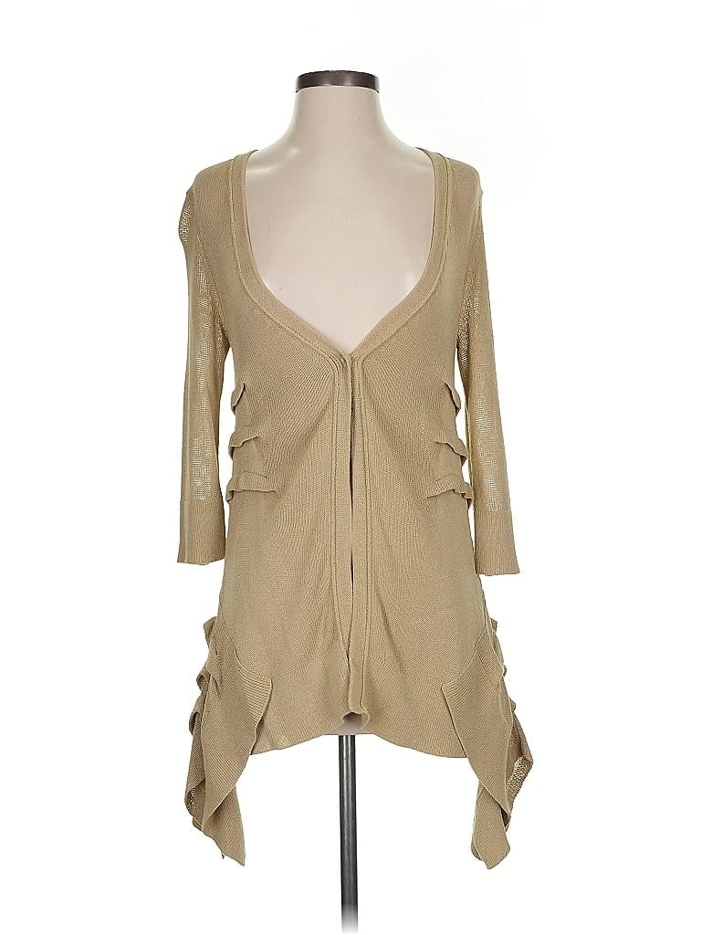 Pre-owned Donna Karan Cardigan Sweater In Brown