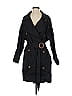 Pol 100% Cotton Black Trenchcoat Size S - photo 1