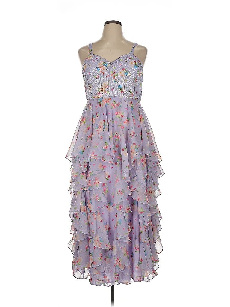 Bhanuni by Jyoti 100% Polyester Purple Cocktail Dress Size XL - photo 1