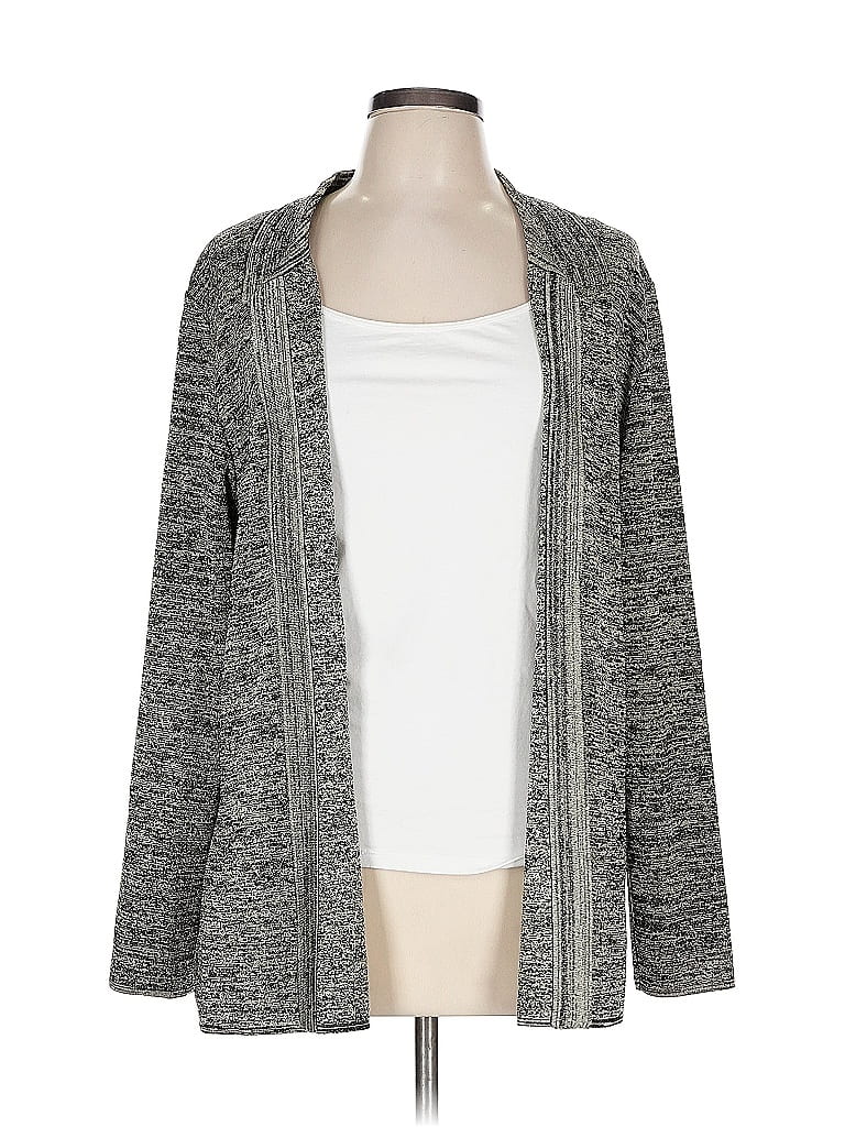 misook 100% Acrylic Gray Cardigan Size L - photo 1
