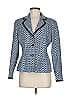 Sag Harbor Print Blue Blazer Size 6 - photo 1