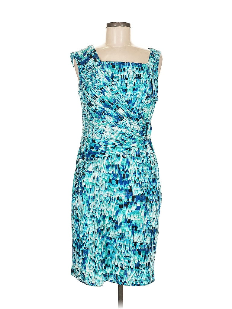 Robe Cocktail Sandra Darren Taille 10P (petite) - Couleur Ivoire Avec Accents Noirs - Neuve Sans étiquettes