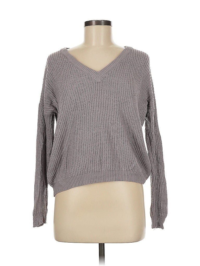 Pre-owned Brandy Melville Pullover Sweater In Gray