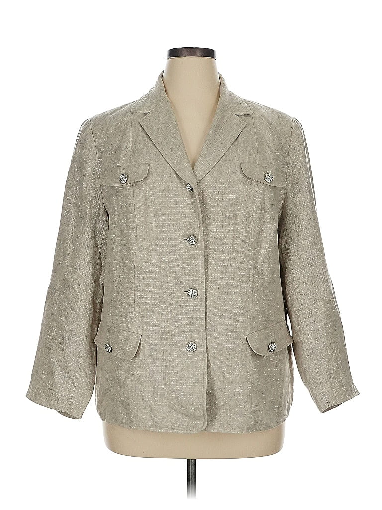 Pre-owned Pamela Dennis Blazer Jacket In Gray