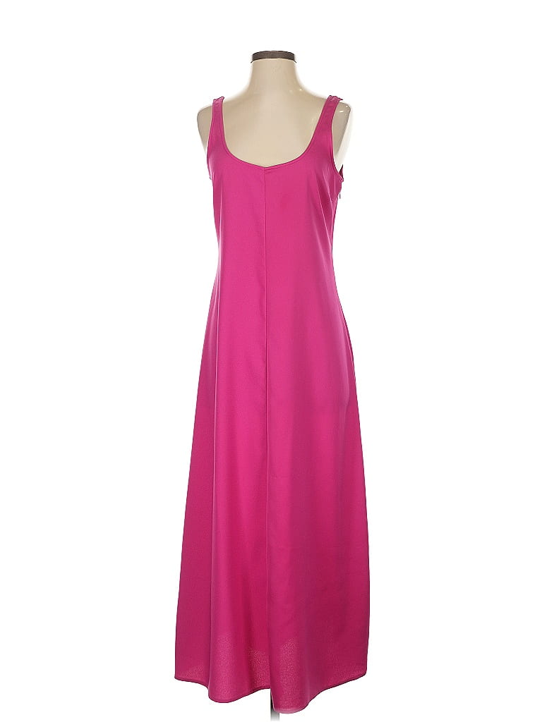 Solid & Striped 100% Polyester Solid Pink Casual Dress Size S - photo 1