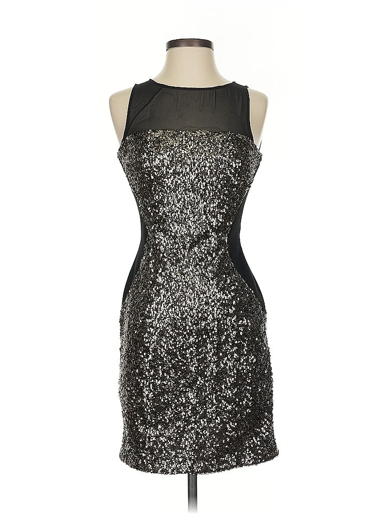 Pre-owned Aidan Mattox Cocktail Dress In Black