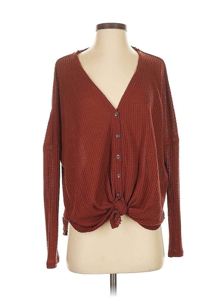 Out From Under Burgundy Cardigan Size XS - photo 1