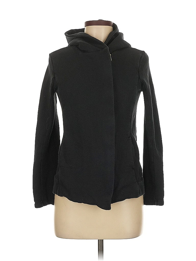 James Perse 100% Cotton Black Zip Up Hoodie Size M - photo 1