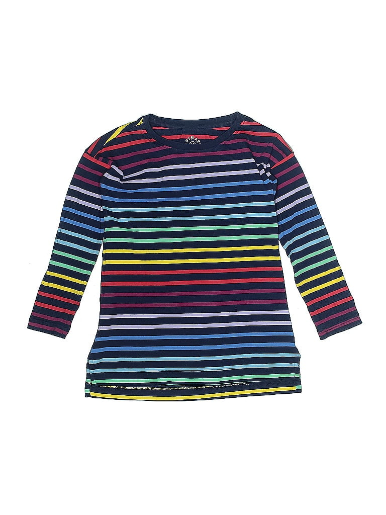 Primary Clothing Stripes Blue 3/4 Sleeve T-Shirt Size 7 (big kids) - photo 1