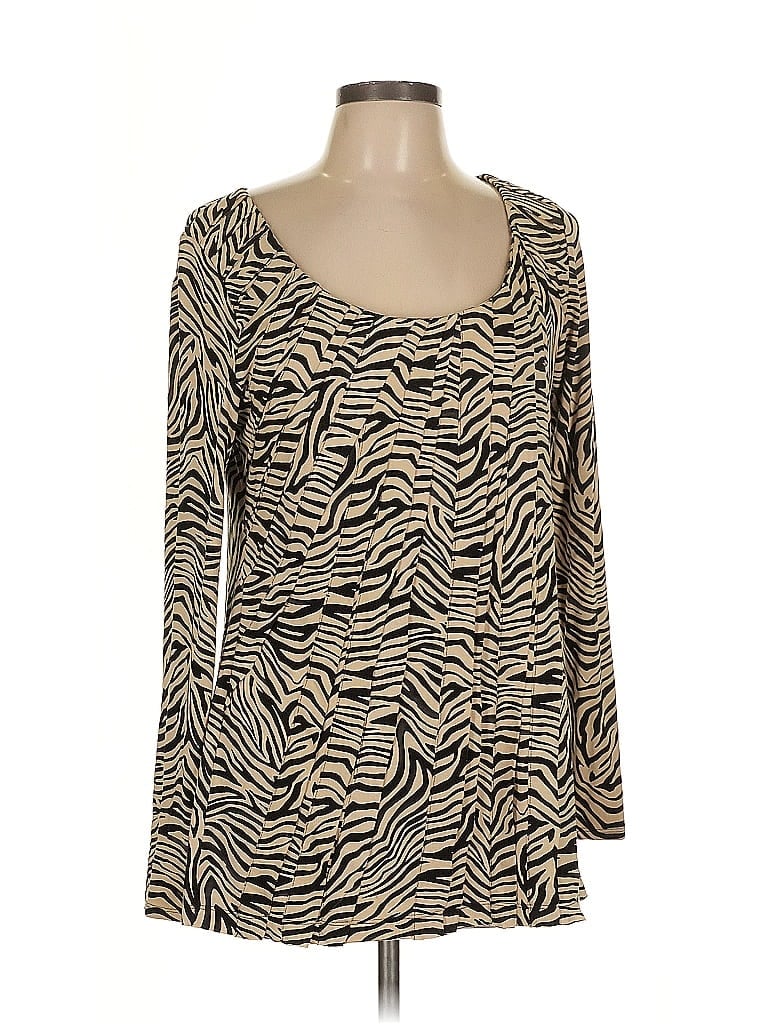Chaus Tan Long Sleeve Top Size L - photo 1