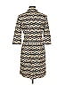 J. McLaughlin Chevron-herringbone Tan Casual Dress Size M - photo 2
