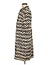 J. McLaughlin Chevron-herringbone Tan Casual Dress Size M - photo 5