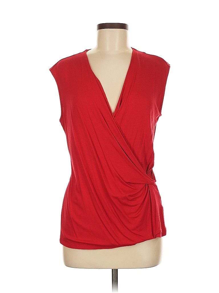 IMAN Red Sleeveless Blouse Size M - photo 1